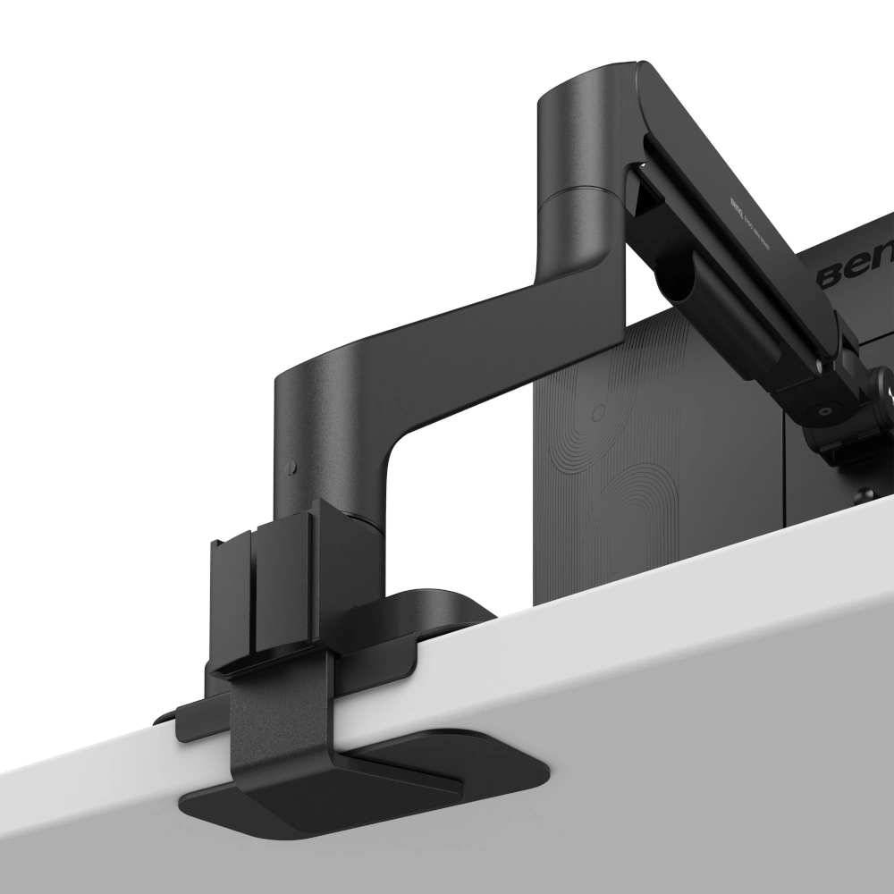 BenQ BSH01 zamocowany przy krawędzi blatu
