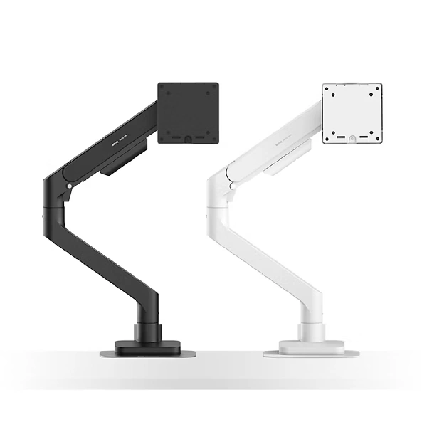 Pojedyncze ramiona BenQ Ergo Arm w kolorze czarnym i białym