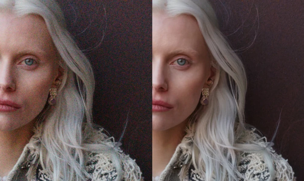 Enhanced Denoise w Capture One Pro 16.8. Porównanie zdjęcia RAW przed i po odszumianiu