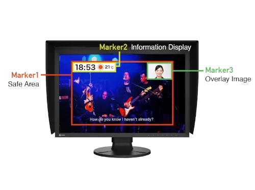 Zachowaj kontrolę nad kadrem dzięki znacznikom na ekranie dostępnym w nowym CG2400S