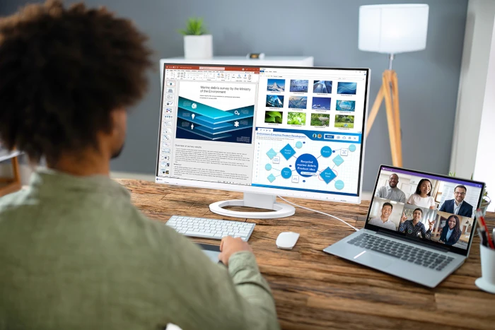 Eizo EV2720S biały złącze USB-C do obrazu i zasilania