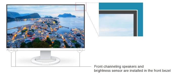 Eizo EV2720S biały trójstronnie bezramkowa obudowa