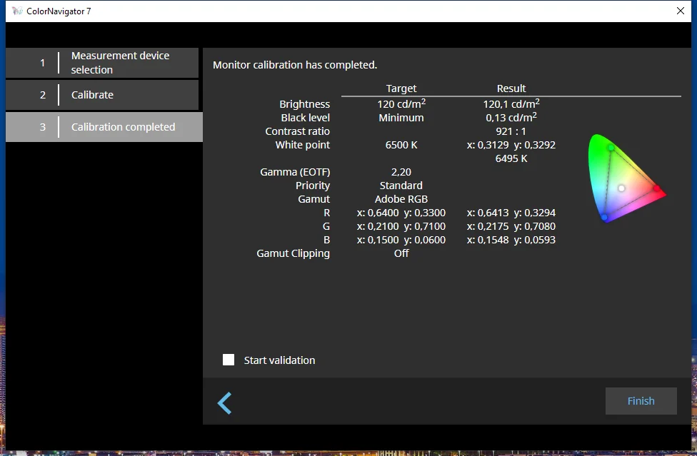 podsumowanie wyników kalibracji