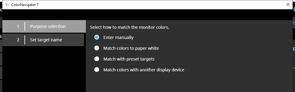 wybór sosobu tworzenia celu kalibracyjnego