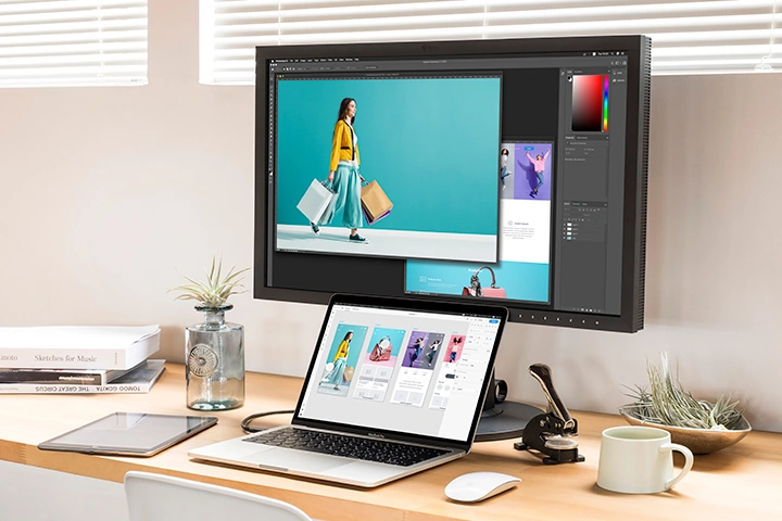 EIZO CS2740 jako monitor 4K do fotografii grafiki i pracy z laptopem