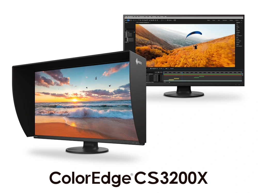 EIZO ColorEdge CS3200X monitor graficzny 31,5 cala 4K z kapturem
