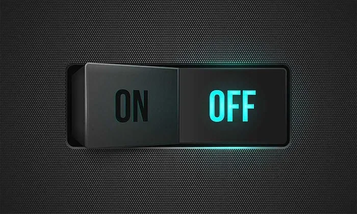 Mechaniczny wyłącznik zasilania monitora EIZO pozwalający uzyskać pobór energii 0 W.