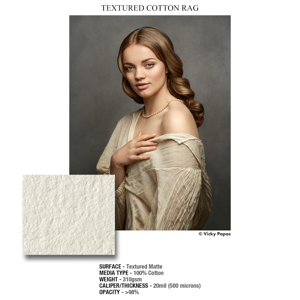Ilford Galerie Textured Cotton Rag, teksturowany matowy papier bawełniany Fine Art 310 g/m²