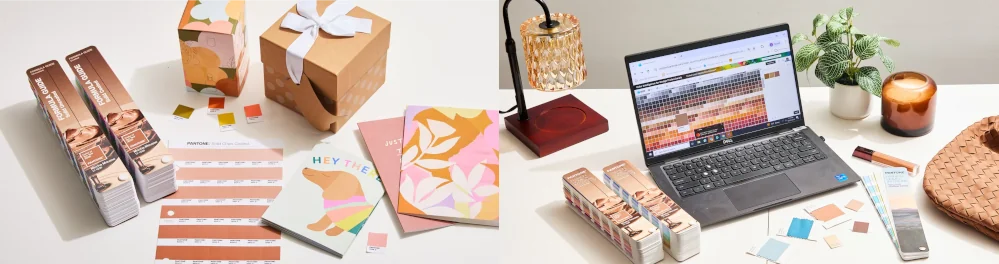 wzorniki Pantone Formula Guide oraz Fashion and Home Color Guide w Kolorem Roku 2025