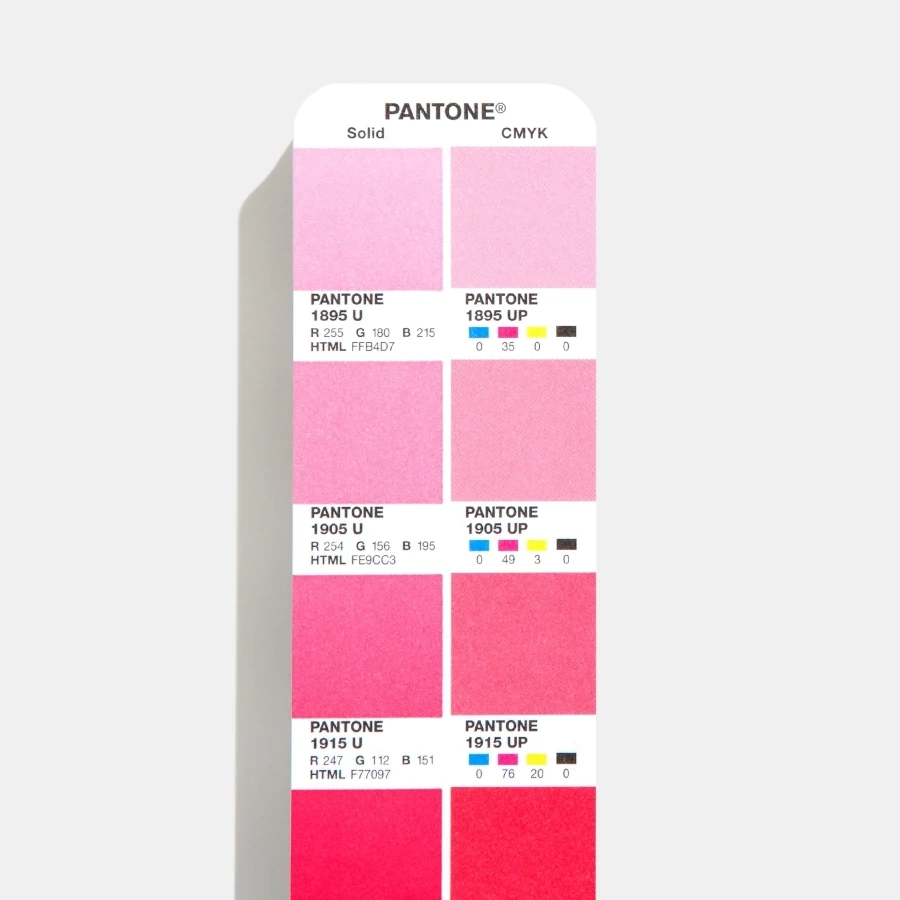 Pantone Color Bridge Uncoated, porównanie koloru Pantone Solid i CMYK na papierze niepowlekanym