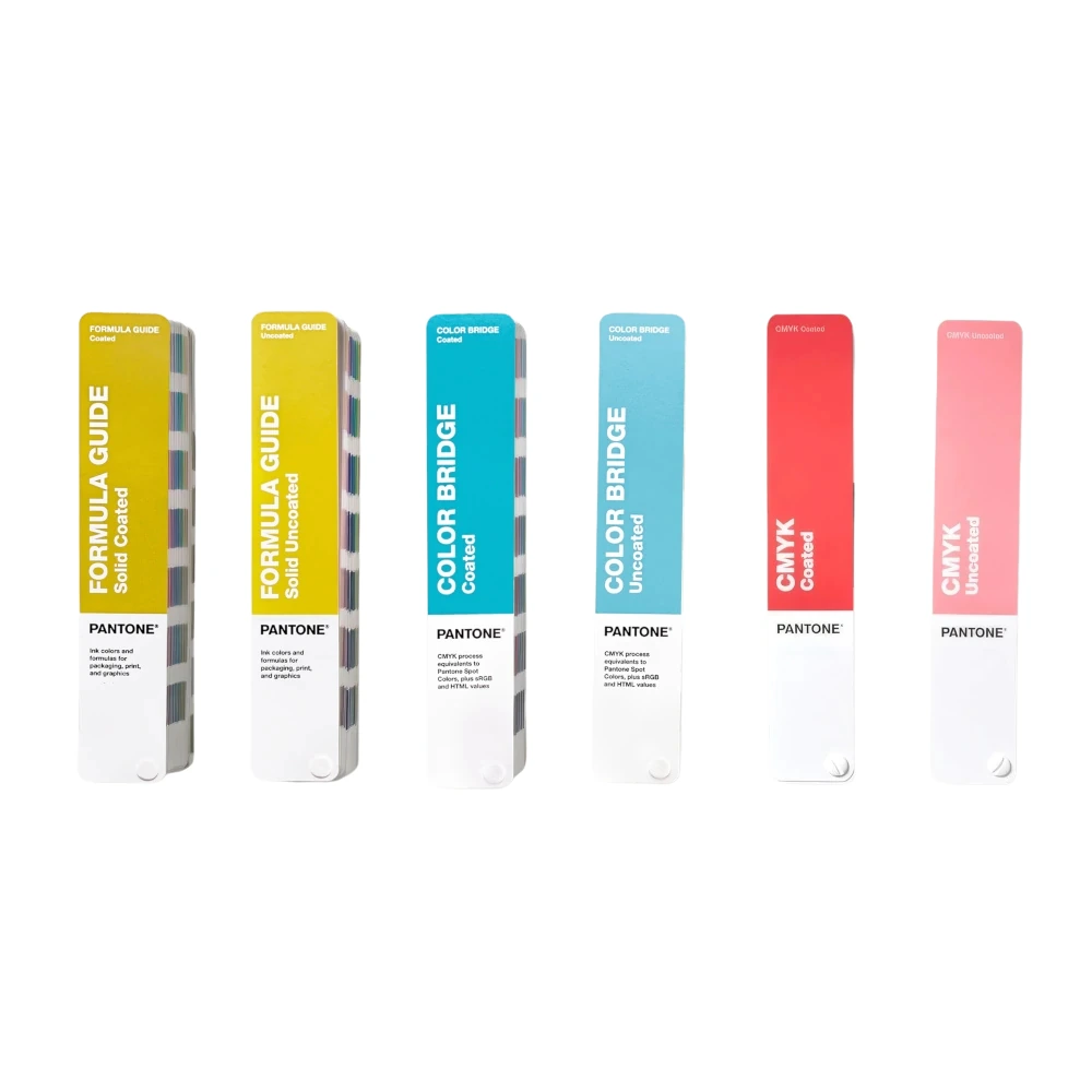 Pantone Essentials Guide Set GPG301C edycja 2026 z sześcioma wzornikami Formula Guide, Color Bridge i CMYK