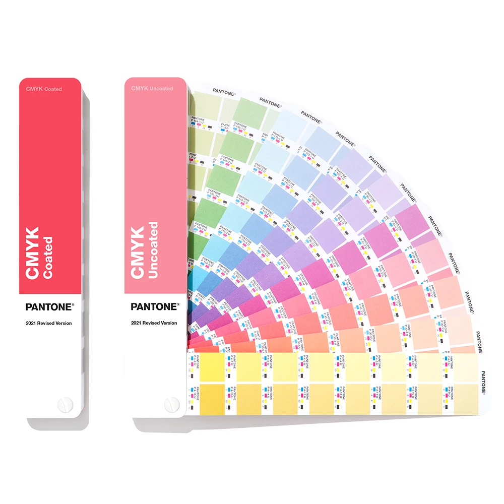 Pantone CMYK Guide Coated i Uncoated z biblioteką 2868 kolorów procesowych CMYK