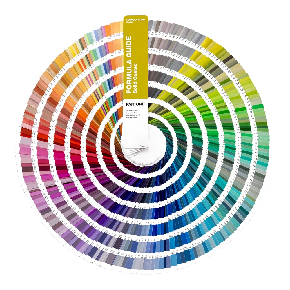 Pantone Formula Guide Solid Coated z chromatycznie ułożonymi kolorami