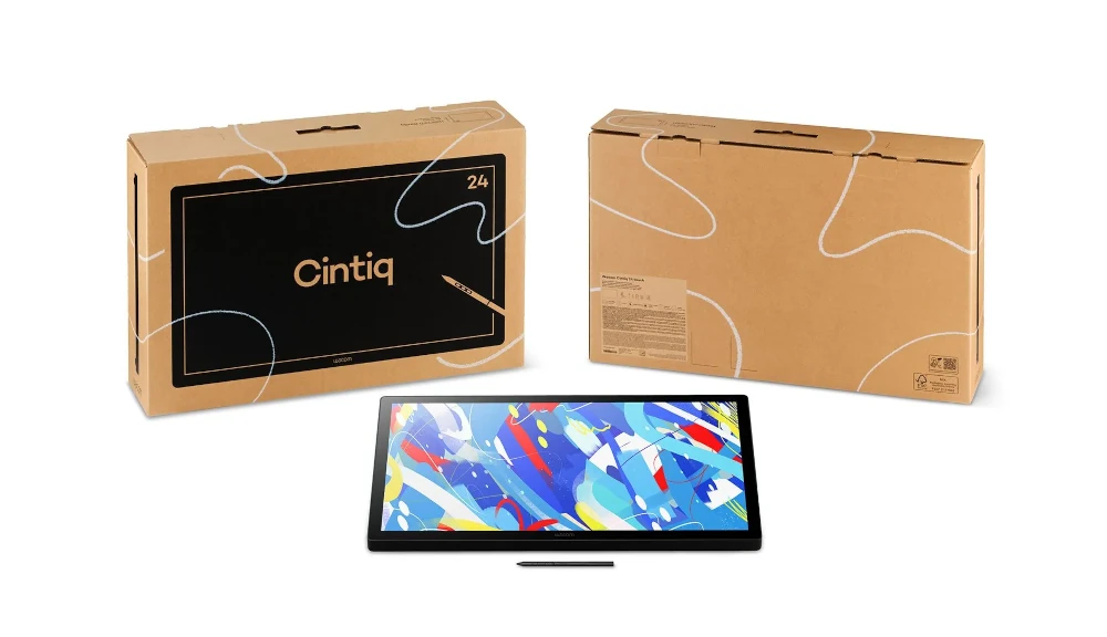 Wacom Cintiq 24 touch DTH246 widok ekranu i piórka