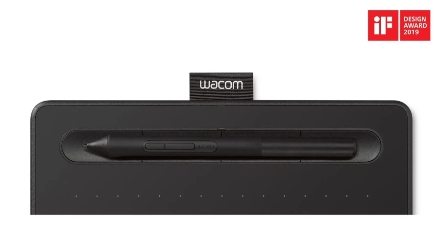 tablet do rysowania Wacom Intuos M czarny profil boczny cienka konstrukcja