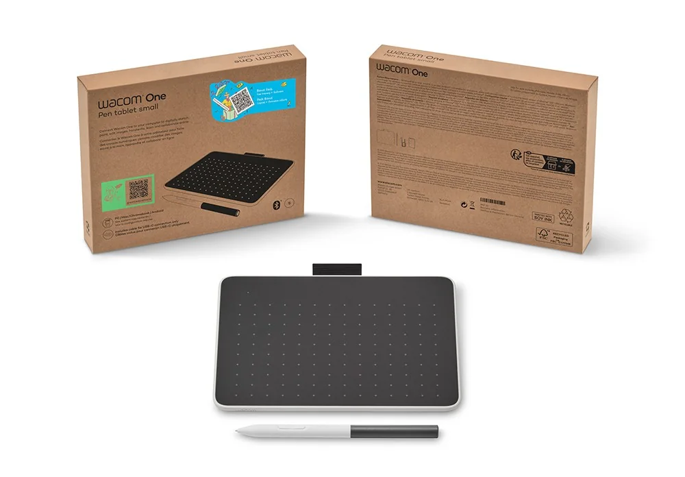 tablet piórkowy wacom one S bluetooth pudełko