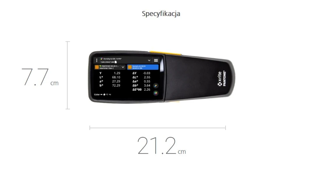 xrite exact 2 fizyczne wymiary