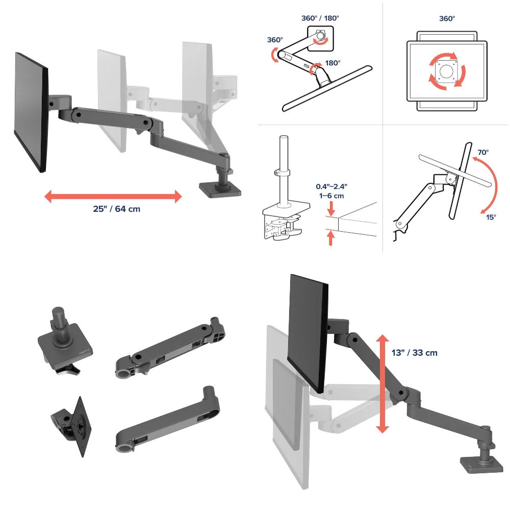 Ergotron Lx Pro zakersy regulacji