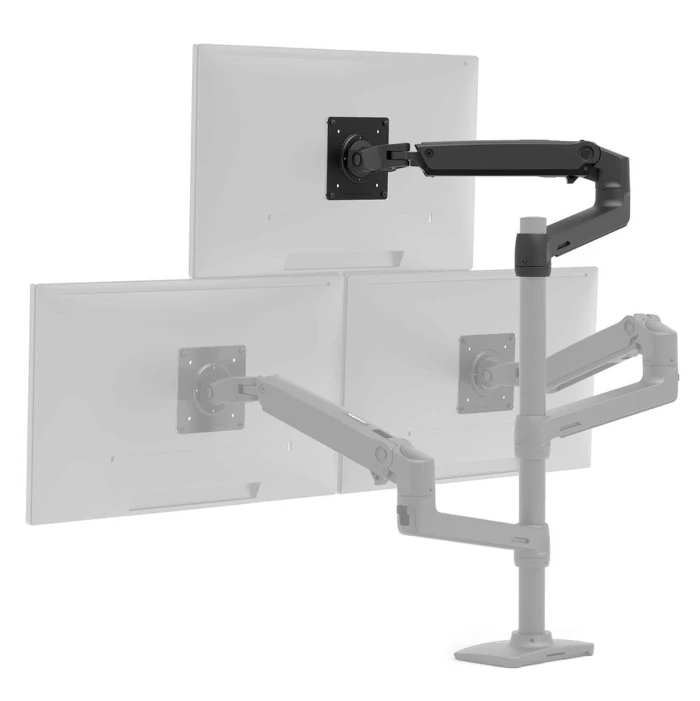 Ramię do uchwytu na monitor LX Dual Stacking Arm czarny kolor