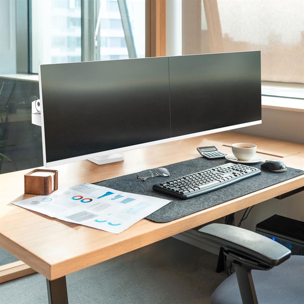Ergotron LX Pro Dual Side-by-Side biały uchwyt na dwa monitory do biurka