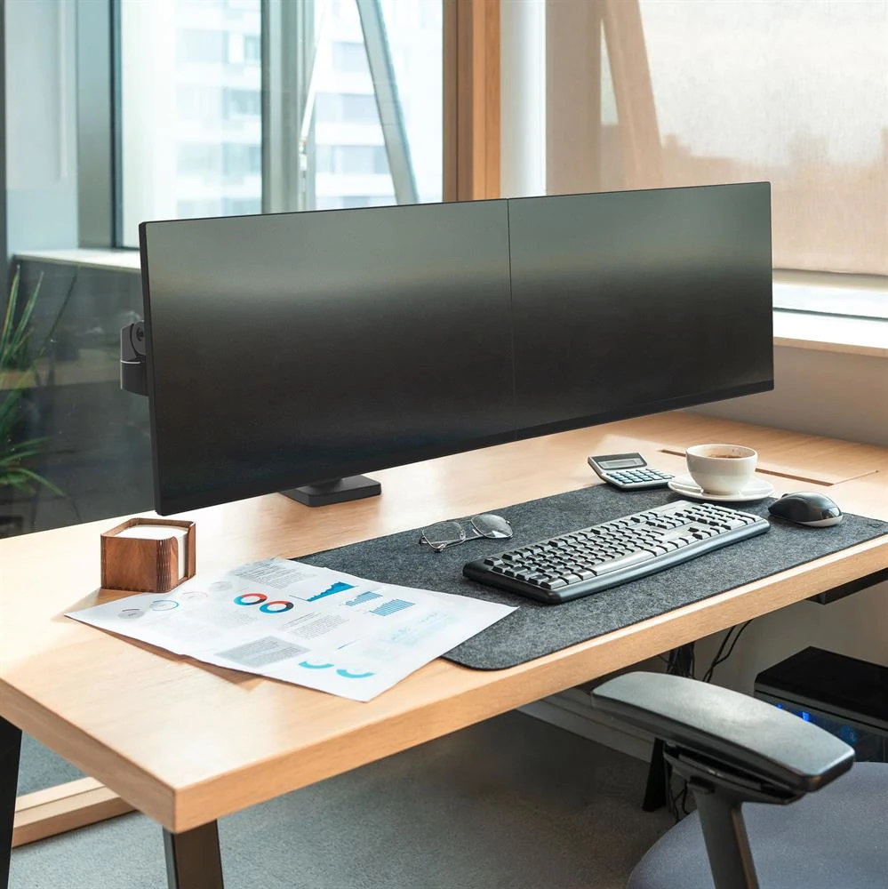 Ergotron LX Pro Dual Side-by-Side czarny uchwyt na dwa monitory do biurka