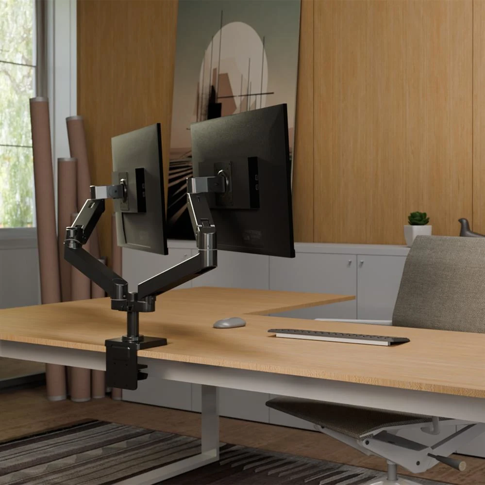 Ramię do monitora Ergotron LX Pro Dual czarne z regulacją