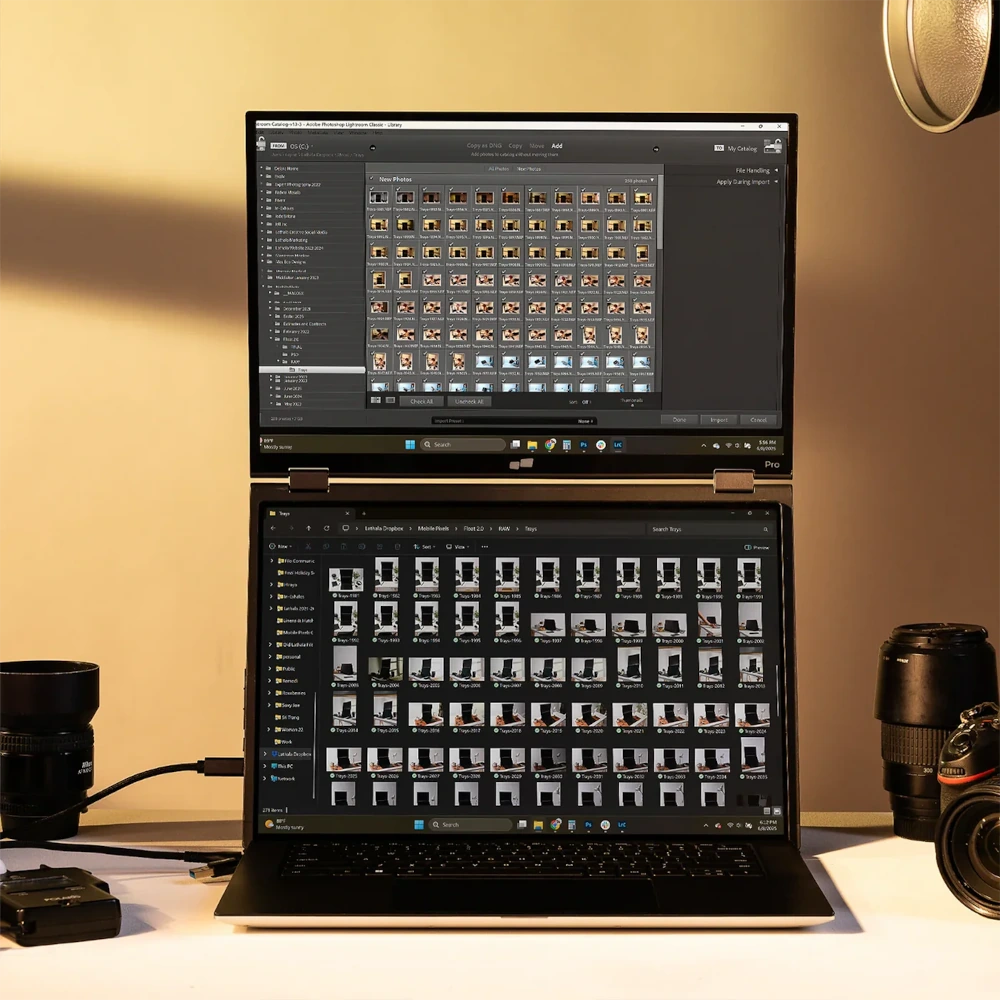 Mobile Pixels Duex Float 2 Pro jako ekran pomocniczy do pracy z muzyką, kalendarzem i dokumentami