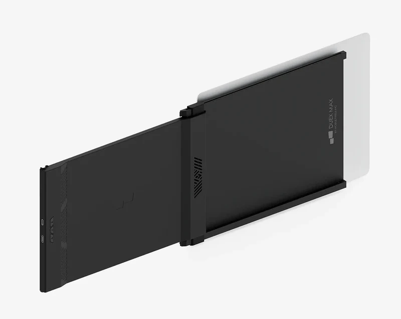 Mobile Pixels Duex Max DS wysuwany z obudowy zamocowanej do laptopa