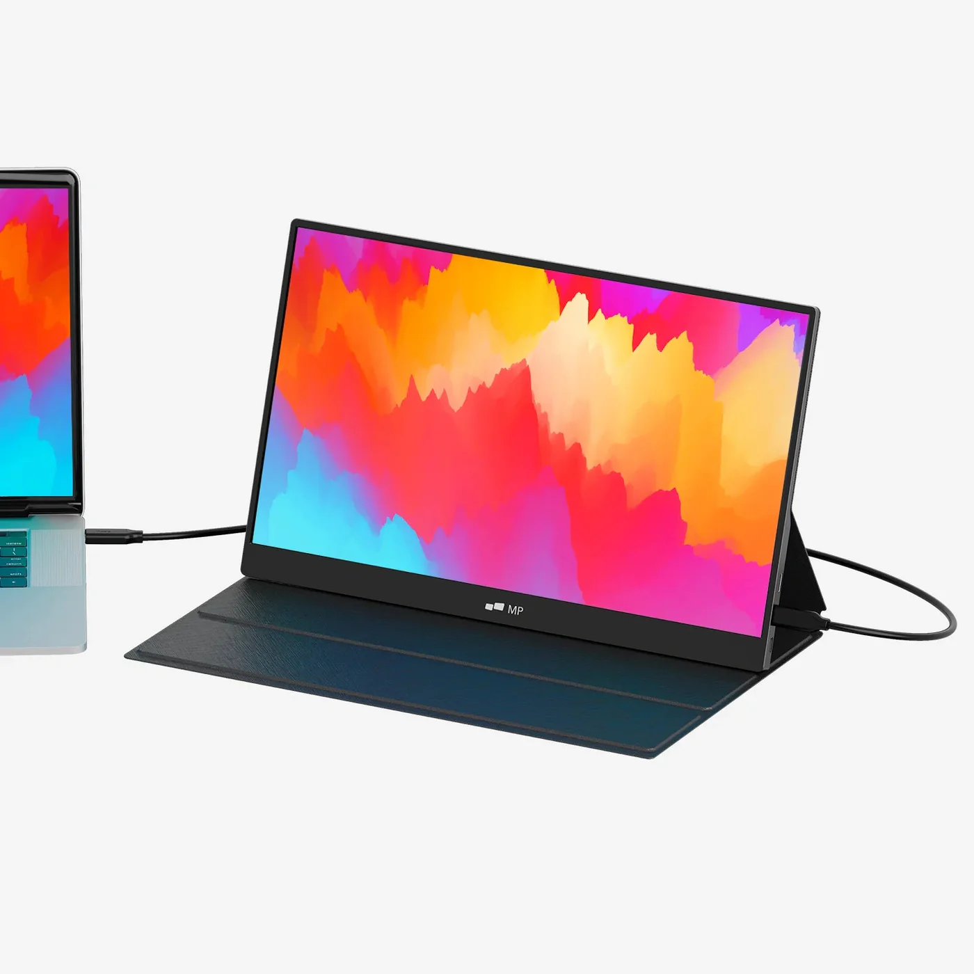 Mobile Pixels Fold Full HD podłączony do laptopa jako drugi ekran