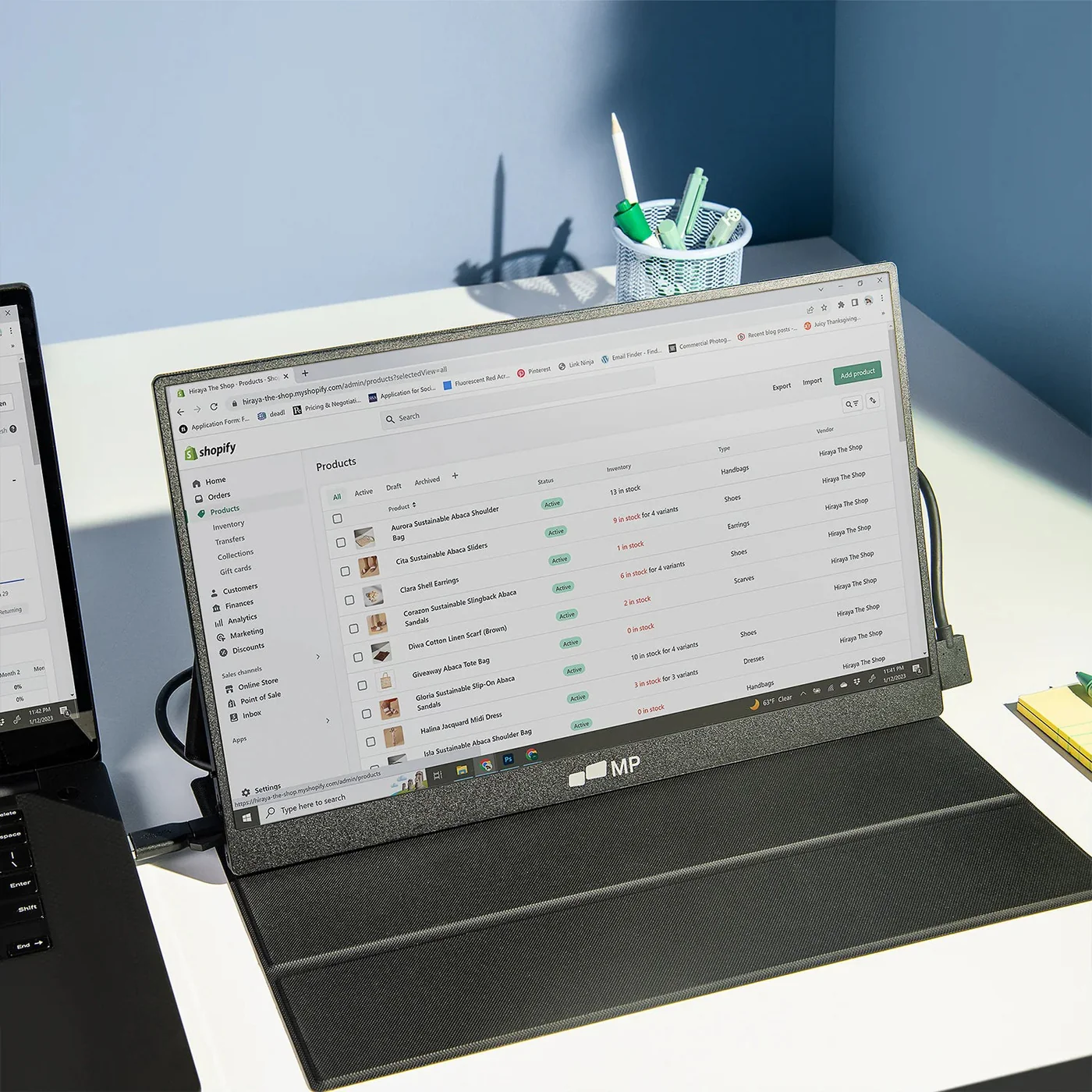 Mobile Pixels Fold Full HD jako dodatkowy monitor do pracy biurowej
