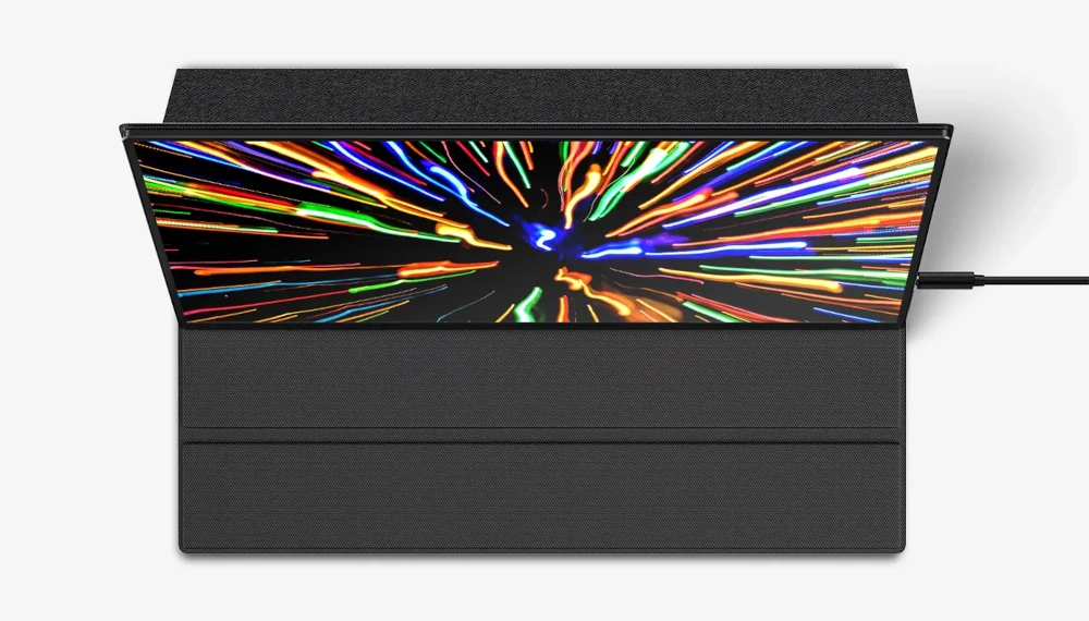 Etui magnetyczne Mobile Pixels Fold QHD chroni monitor i działa jako stabilna podstawka