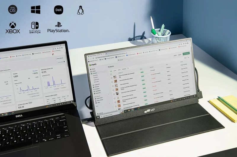 Mobile Pixels Fold QHD jako dodatkowy monitor do laptopa, dokumentów i nauki