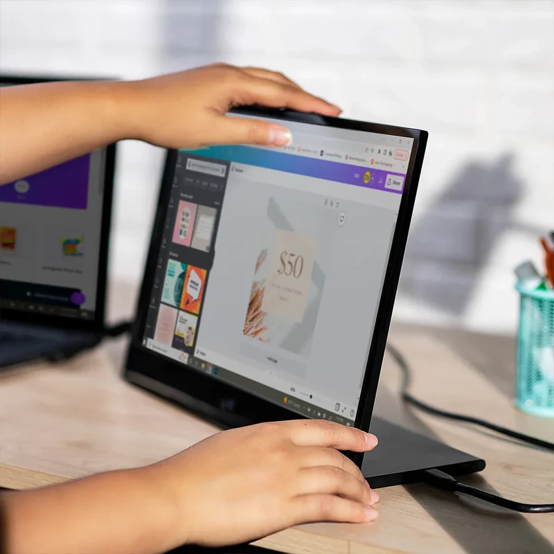 Mobile Pixels Glance 16 z możliwością ustawienia ekranu w orientacji pionowej