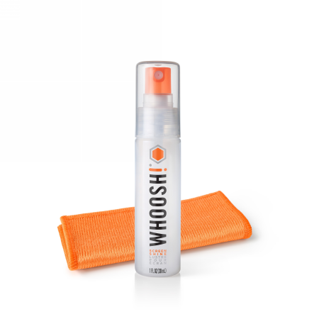 WHOOSH! GO 30 ml – spray do ekranów ze ściereczką z mikrofibry