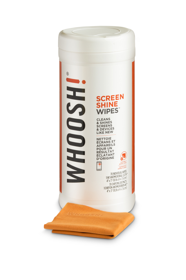 WHOOSH! Wipes – opakowanie 70 chusteczek do czyszczenia ekranów