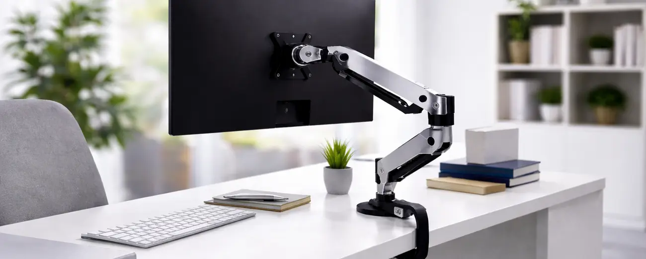 Ramię do monitora – kompletny przewodnik. Jak wybrać najlepszy uchwyt do biura i home office?