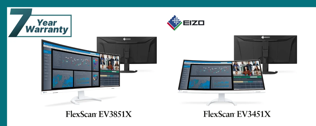 7 lat gwarancji na monitor? EIZO pokazuje nowe FlexScan EV3851X i EV3451X
